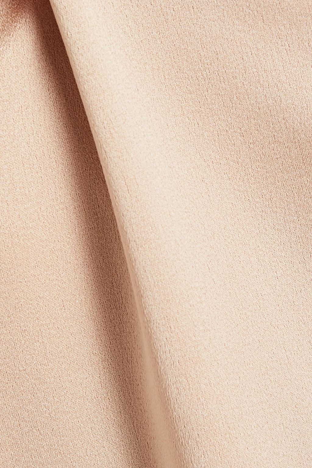 ALICE + OLIVIA Satin-crepe halterneck top