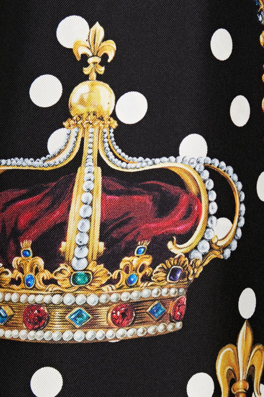 DOLCE&GABBANA Printed silk-twill pants