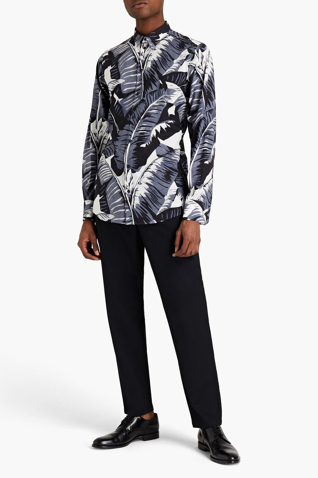DOLCE & GABBANA Printed cotton-poplin shirt