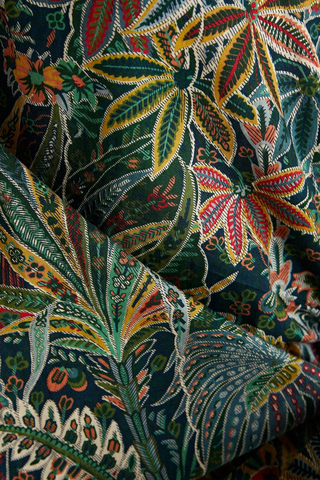 ONIA Liberty-print cotton wrap top