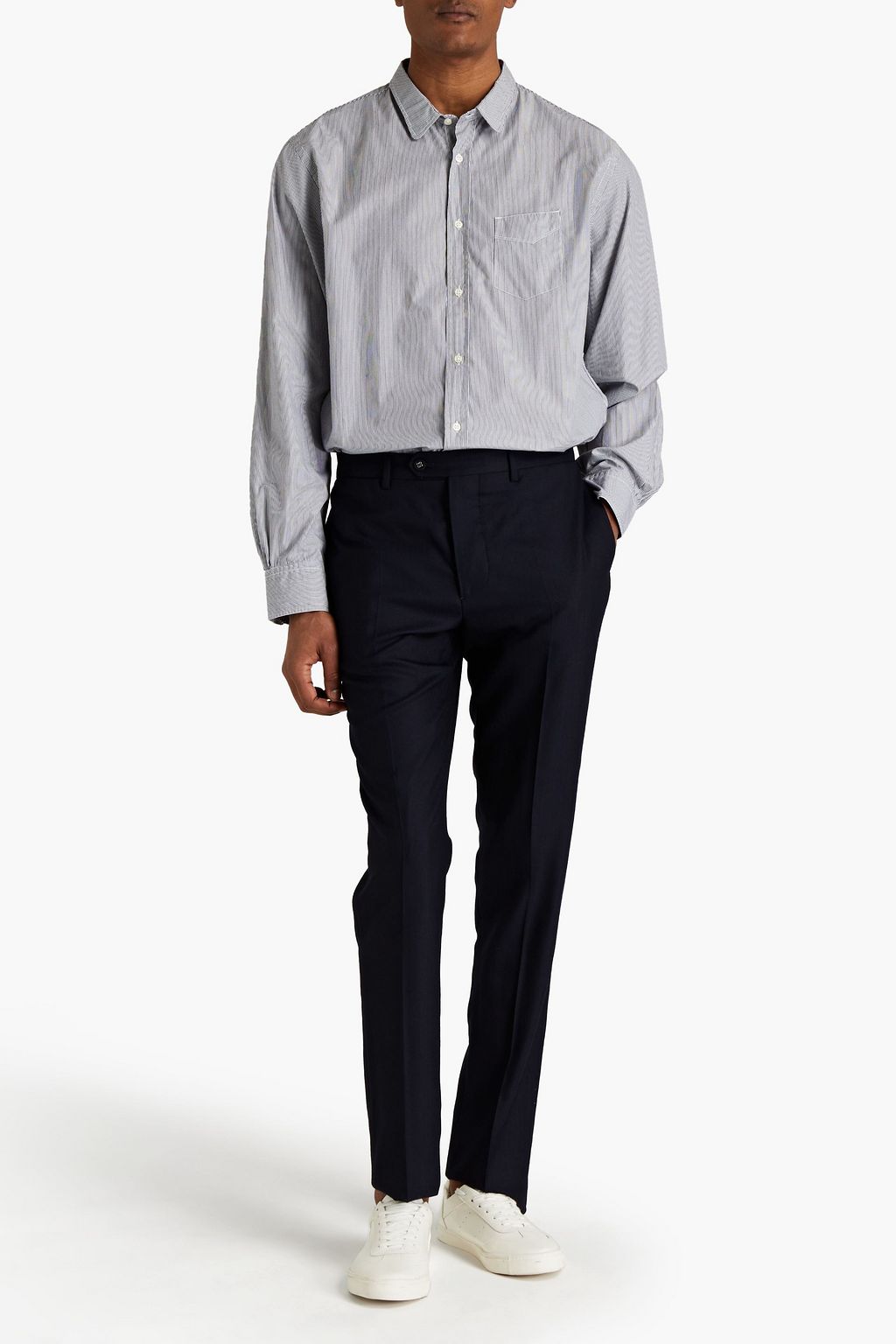OFFICINE GÉNÉRALE Paul herringbone wool pants