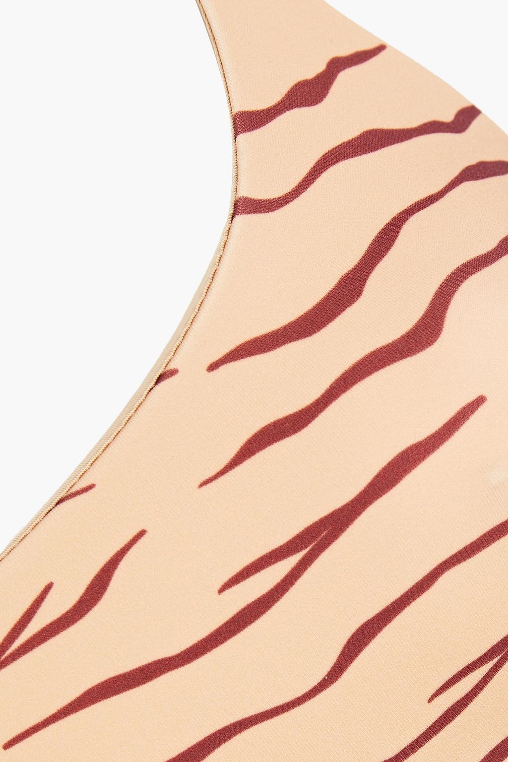 ONIA Sarita tiger-print bikini top