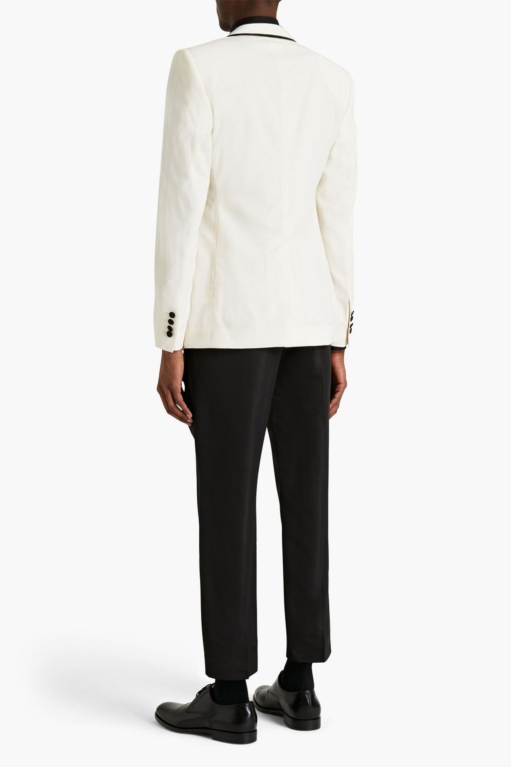 DOLCE&GABBANA Wool and silk-blend crepe tuxedo jacket