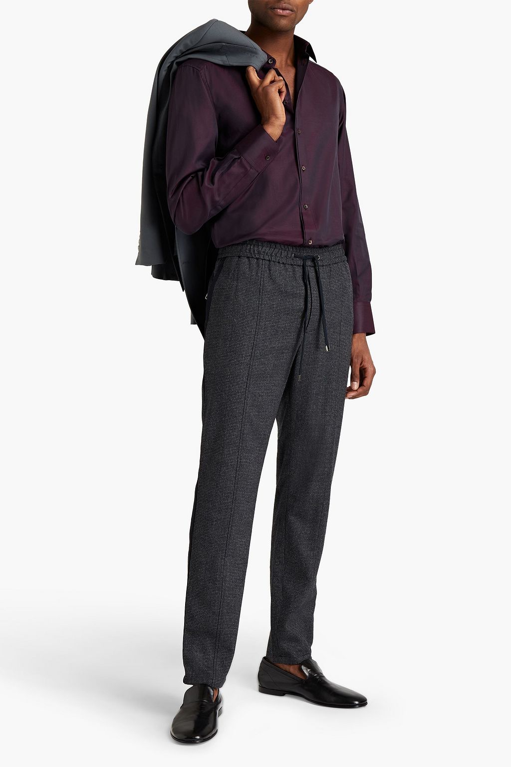DOLCE&GABBANA Cotton-jacquard shirt