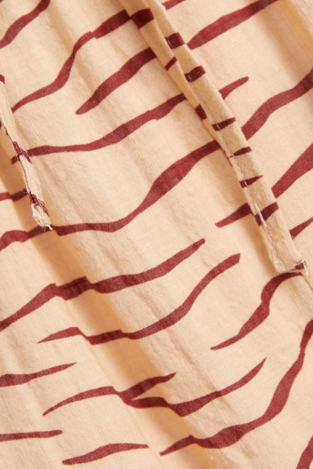 ONIA Printed cotton-blend wide-leg pants