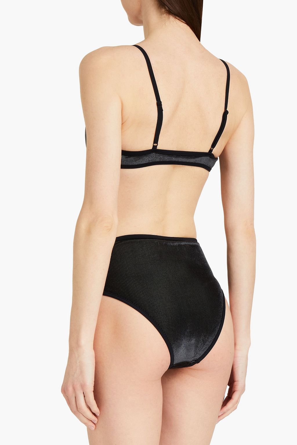 ONIA Ava chenille bikini top