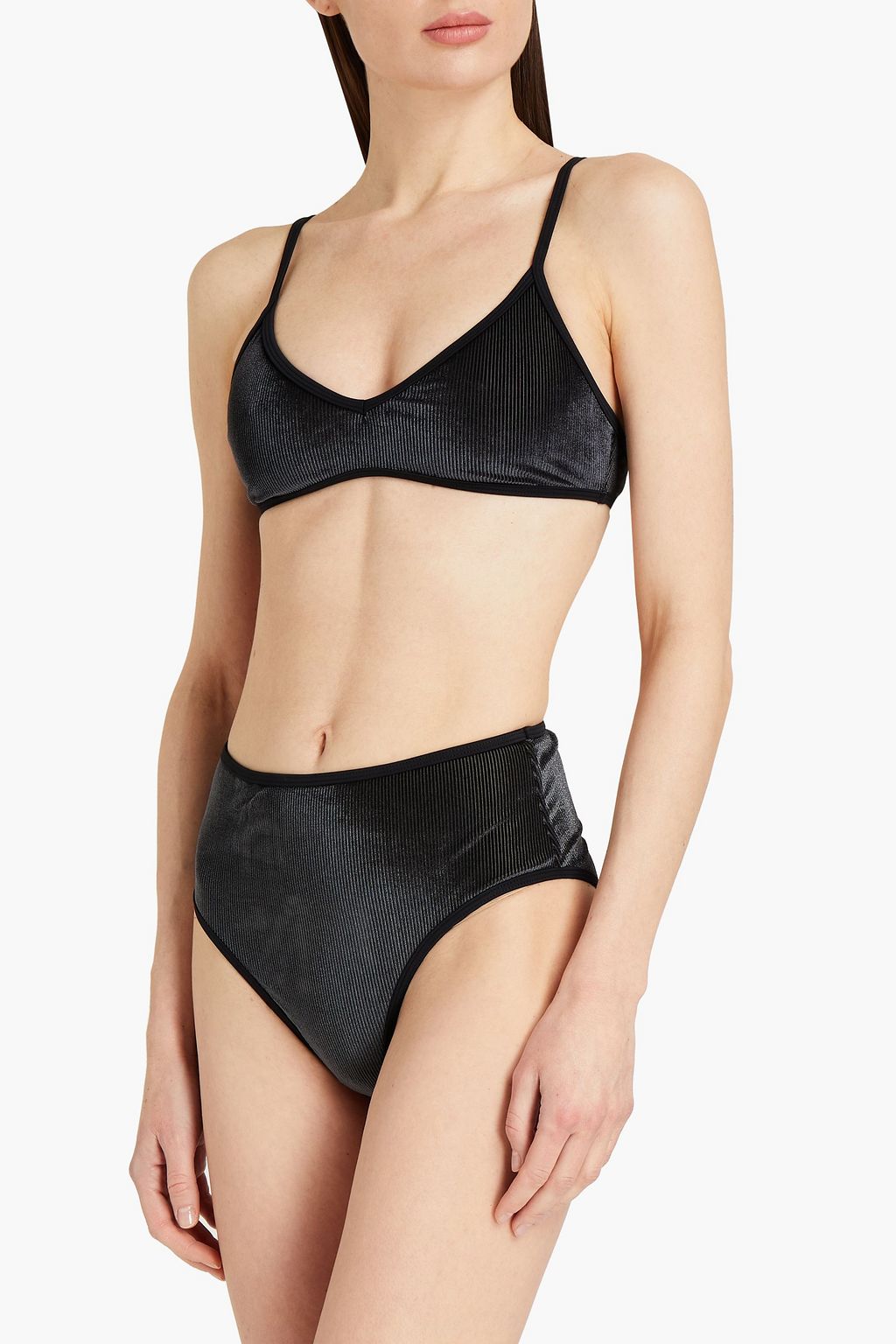 ONIA Ava chenille bikini top