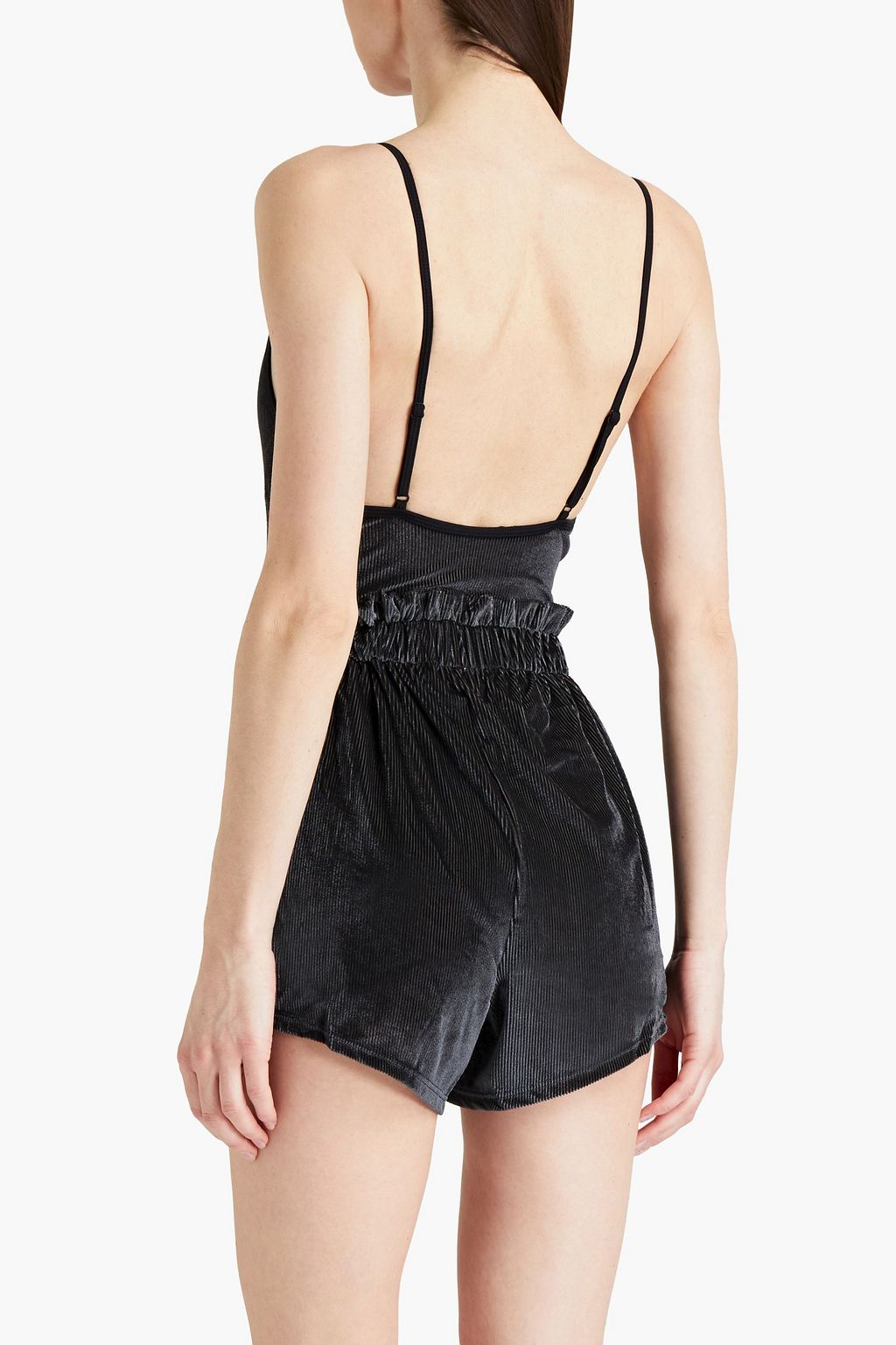 ONIA Ribbed velvet shorts