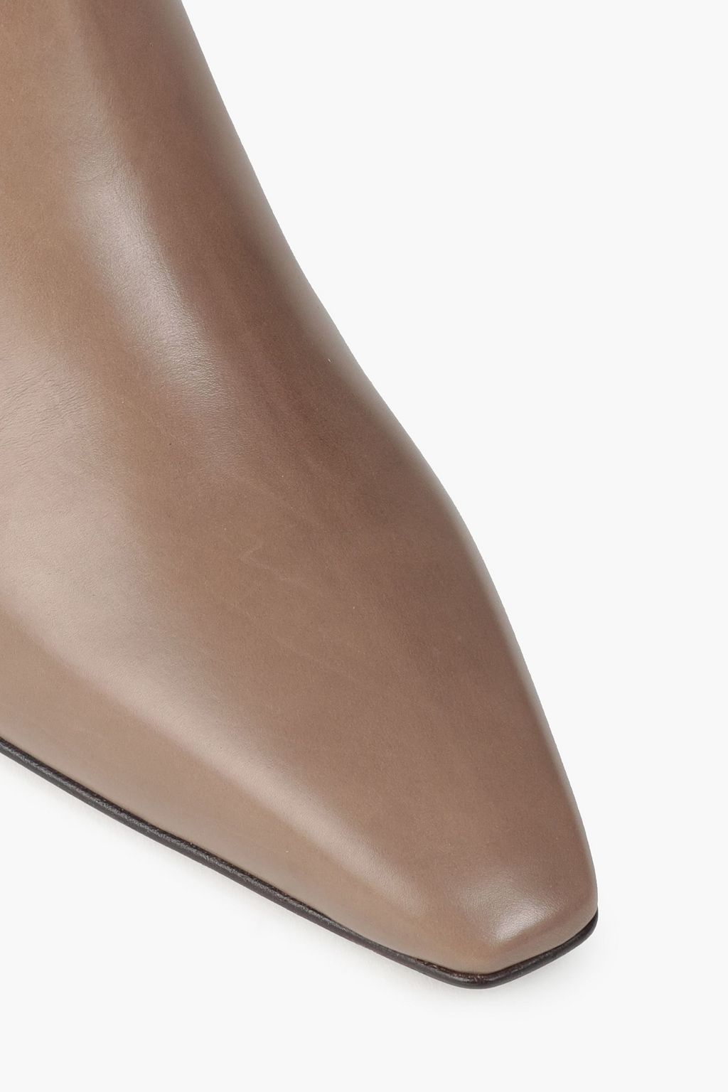 BRUNELLO CUCINELLI Bead-embellished leather ankle boots