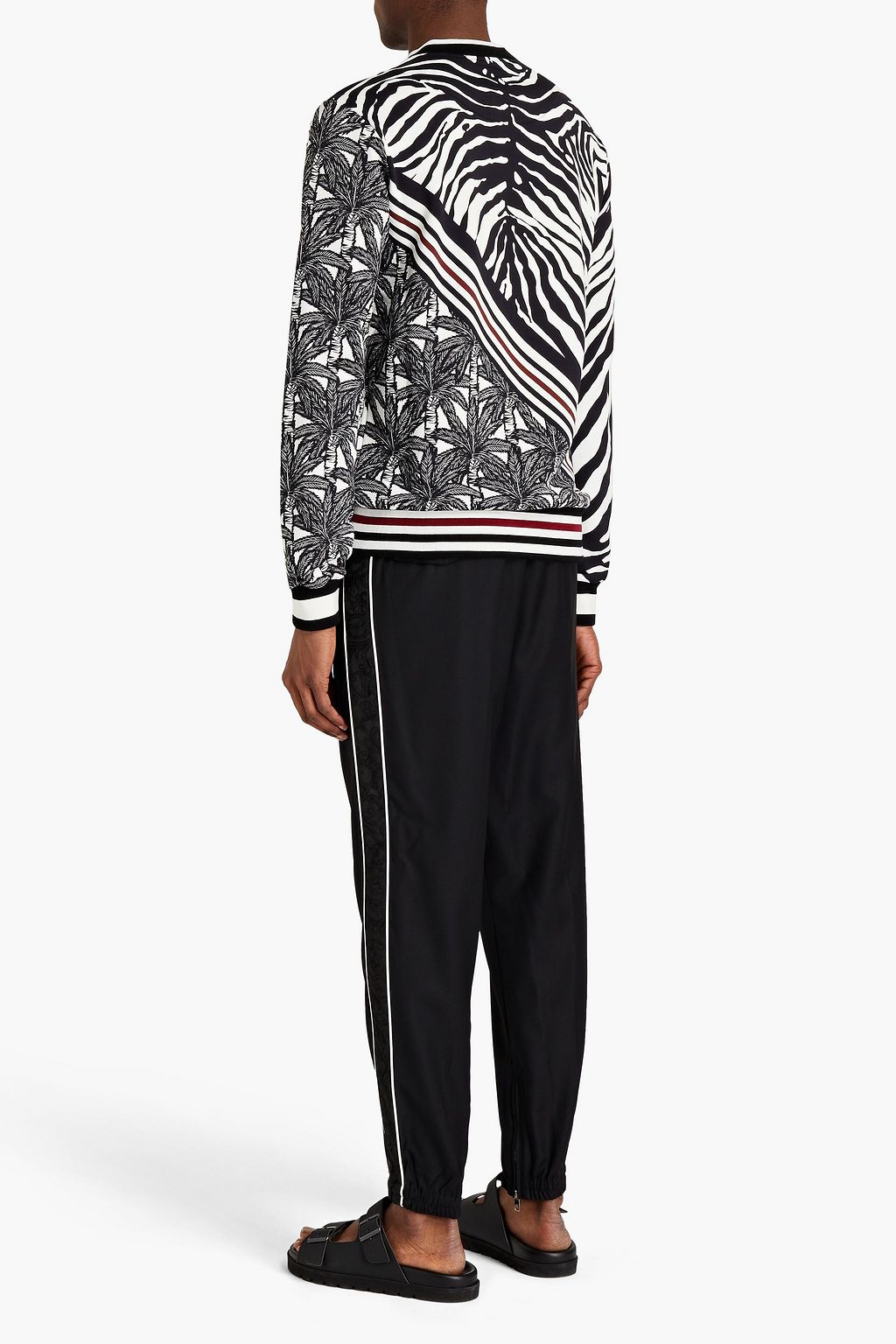 DOLCE & GABBANA Printed French cotton-terry sweatshirt