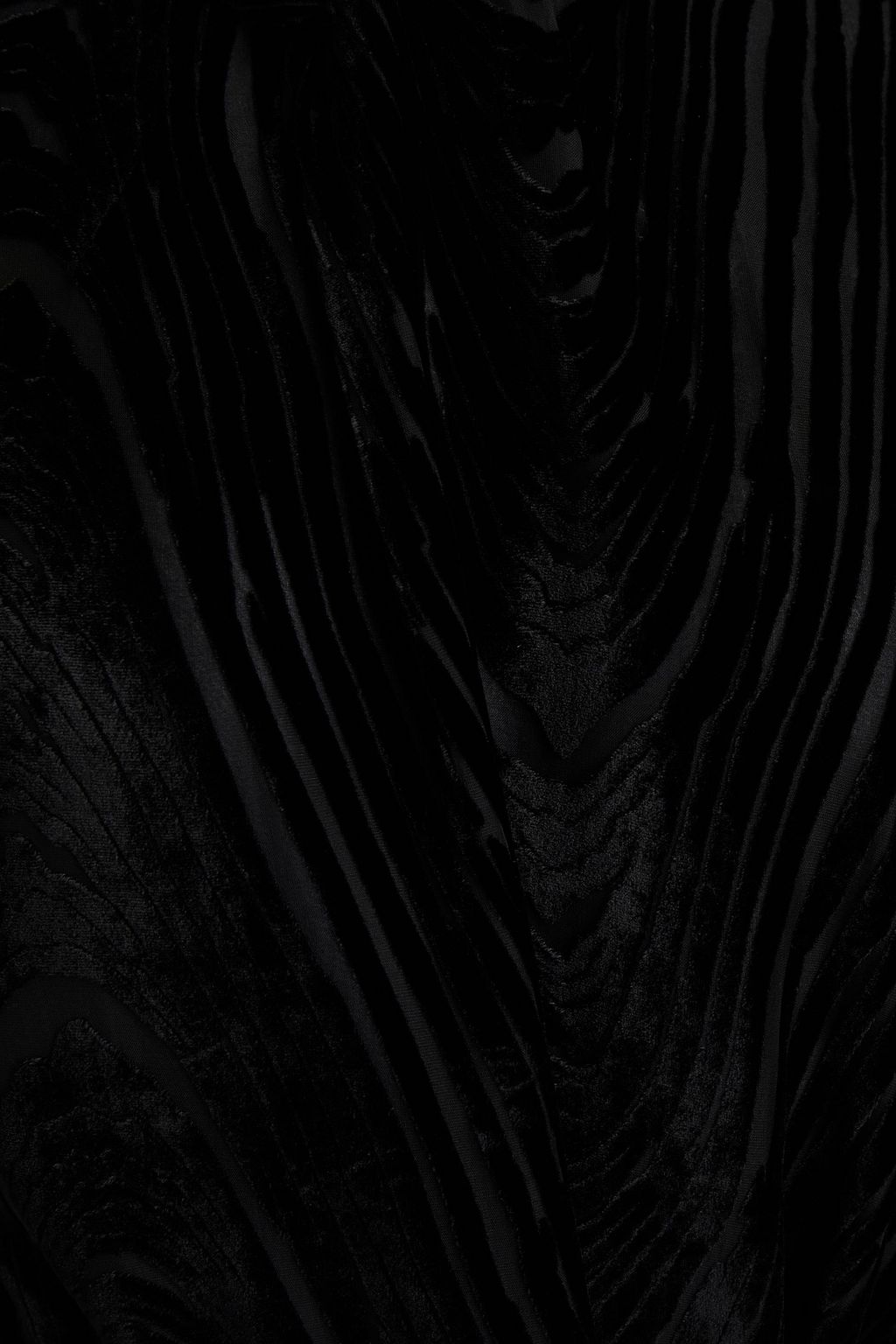 NANUSHKA Twisted devoré-velvet top