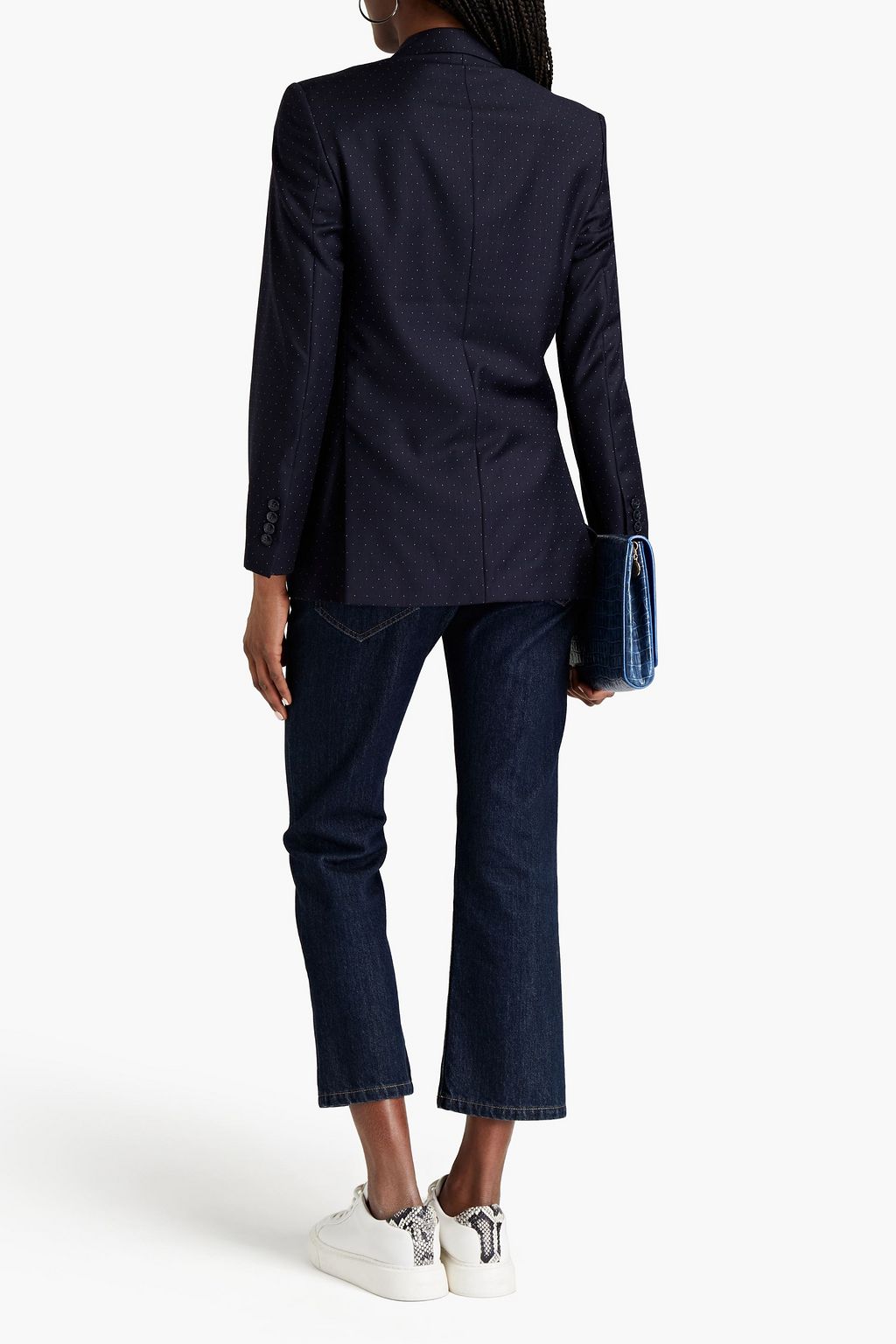 OFFICINE GÉNÉRALE Charlene polka-dot wool-twill blazer