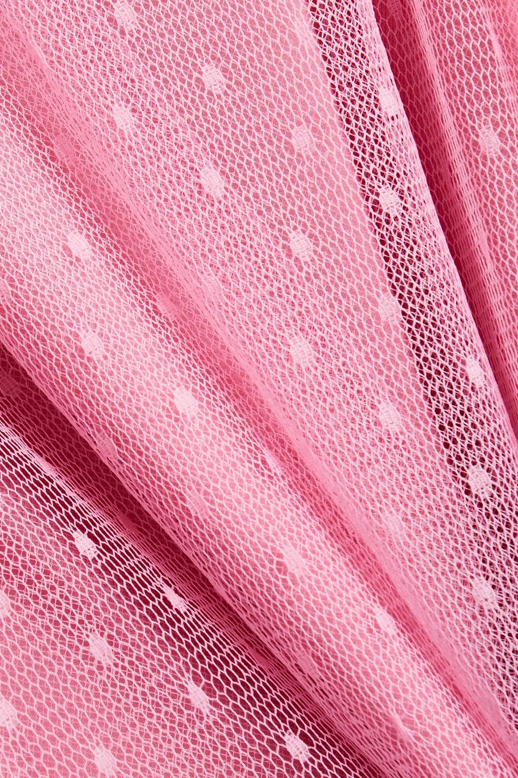 REDVALENTINO Pussy-bow point d'esprit top