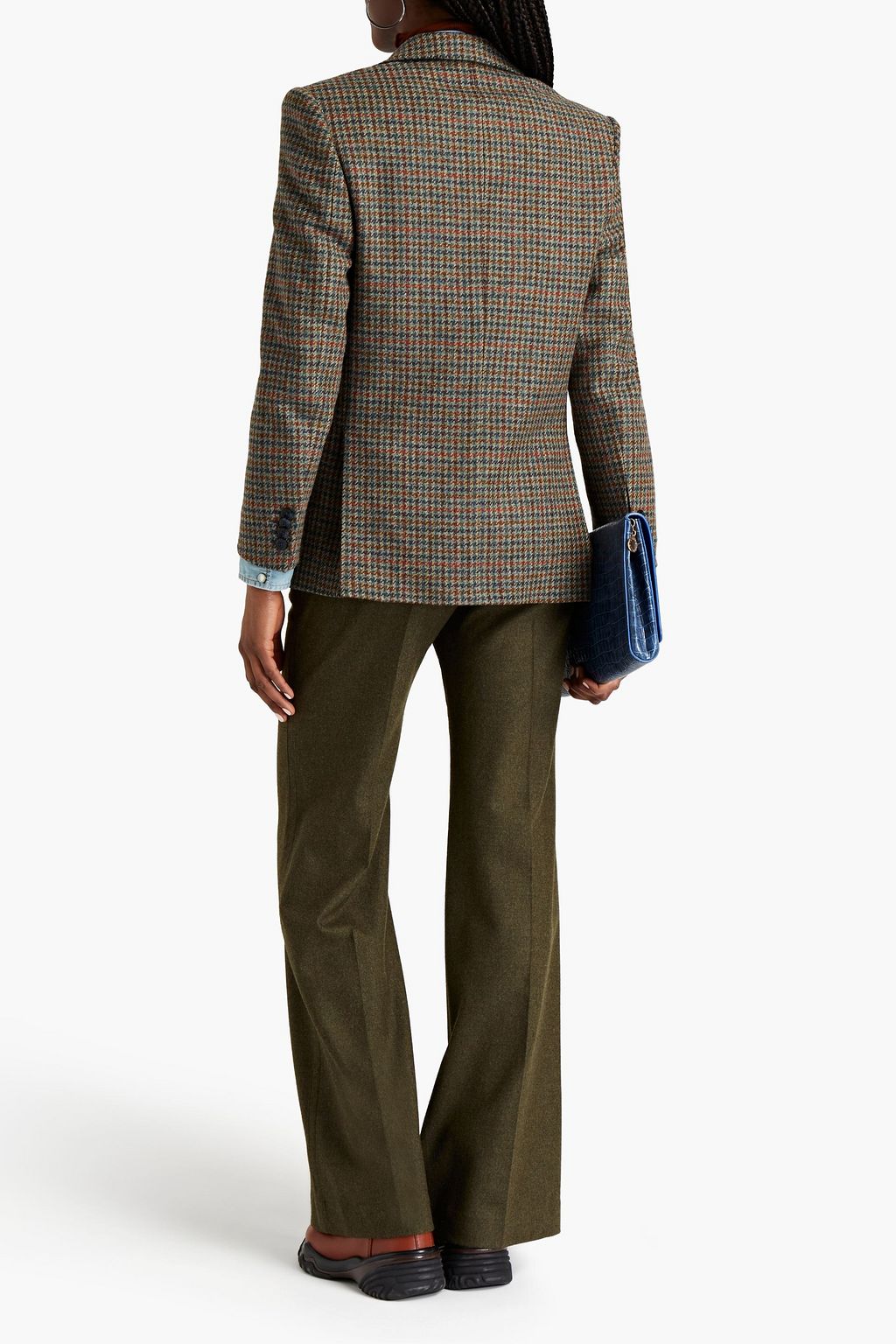 OFFICINE GÉNÉRALE Charlene checked wool-tweed blazer