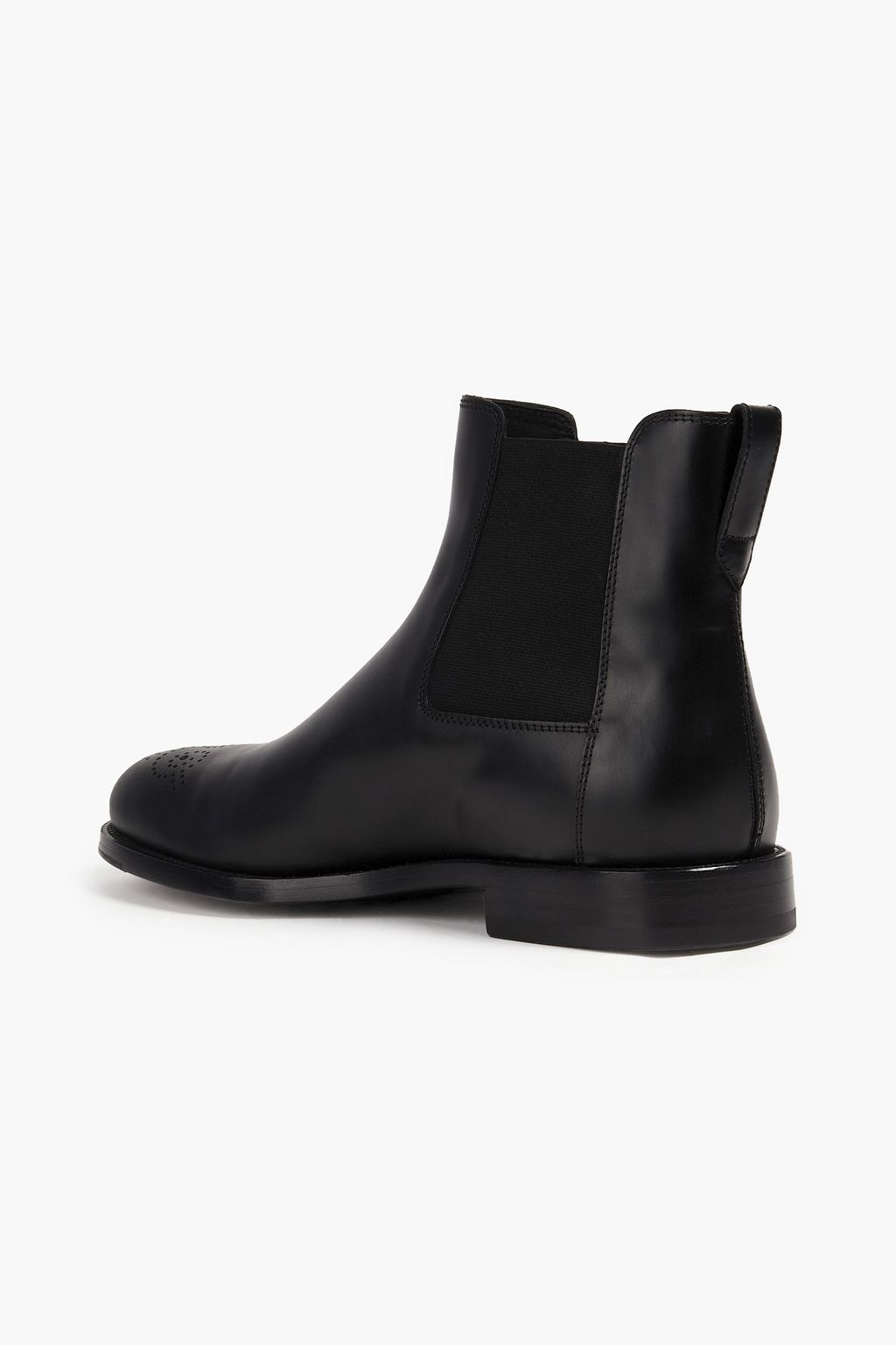 TOD'S Perforated matte-leather Chelsea boots