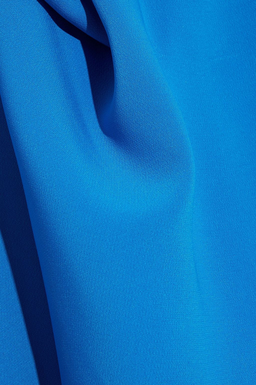 OSCAR DE LA RENTA Draped silk-blend crepe gown