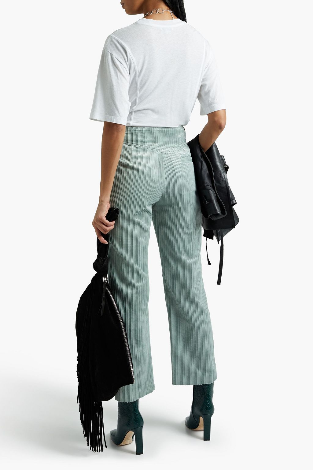 ISABEL MARANT Meero corduroy kick-flare pants