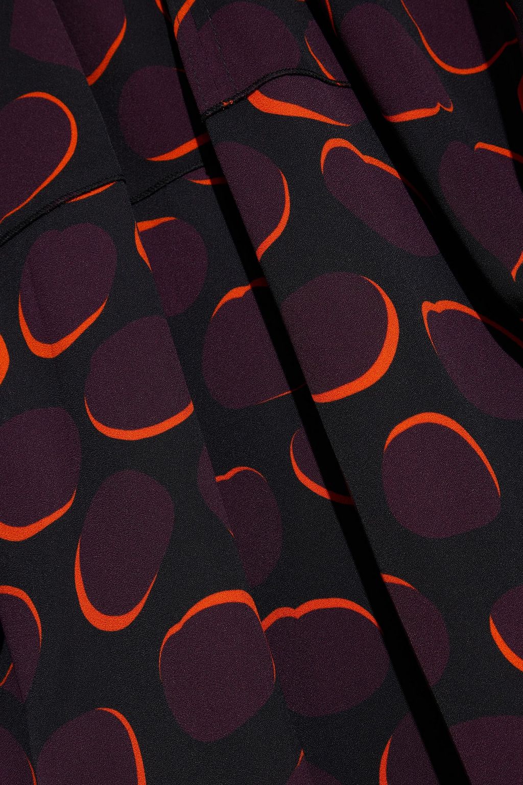 MARNI Printed crepe midi dress