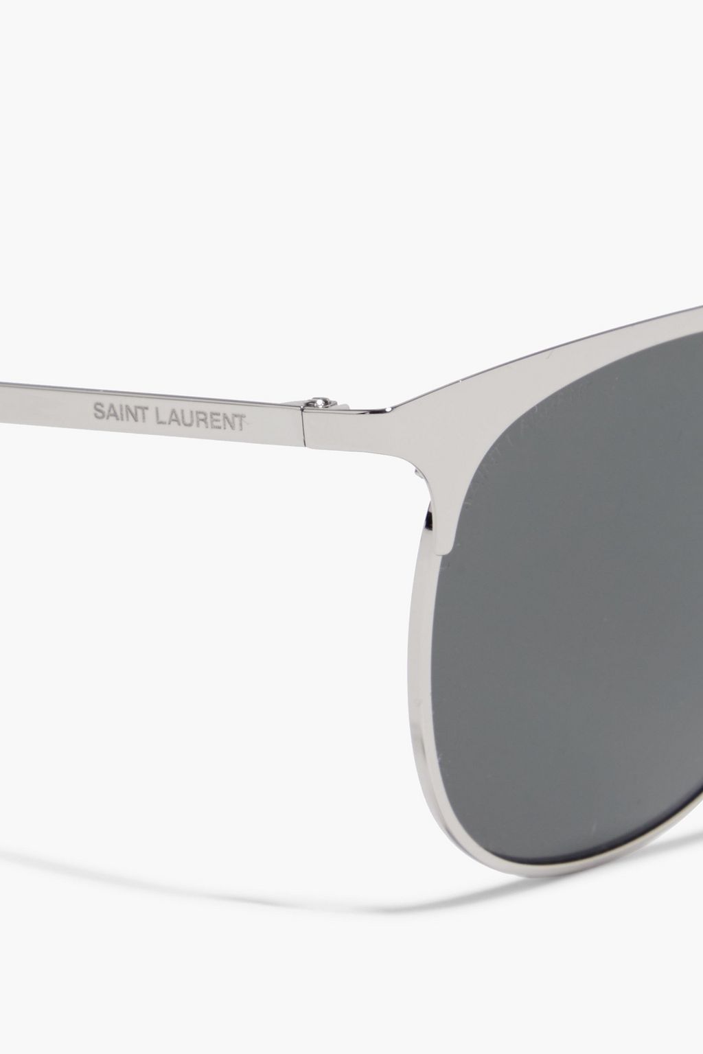 SAINT LAURENT D-frame silver-tone sunglasses