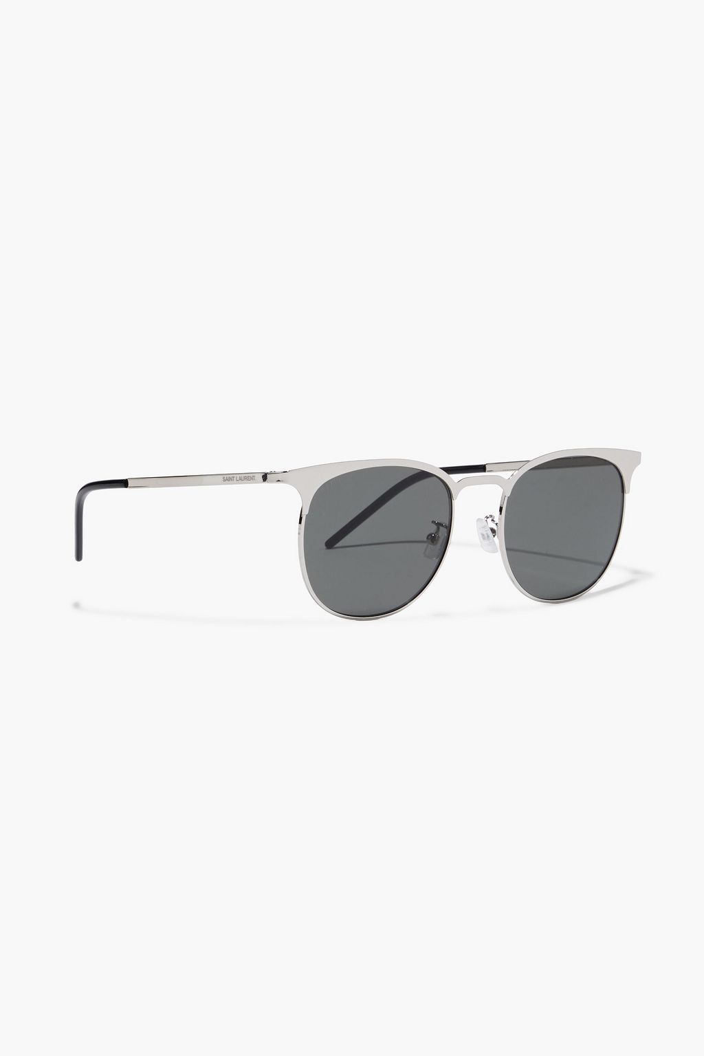 SAINT LAURENT D-frame silver-tone sunglasses