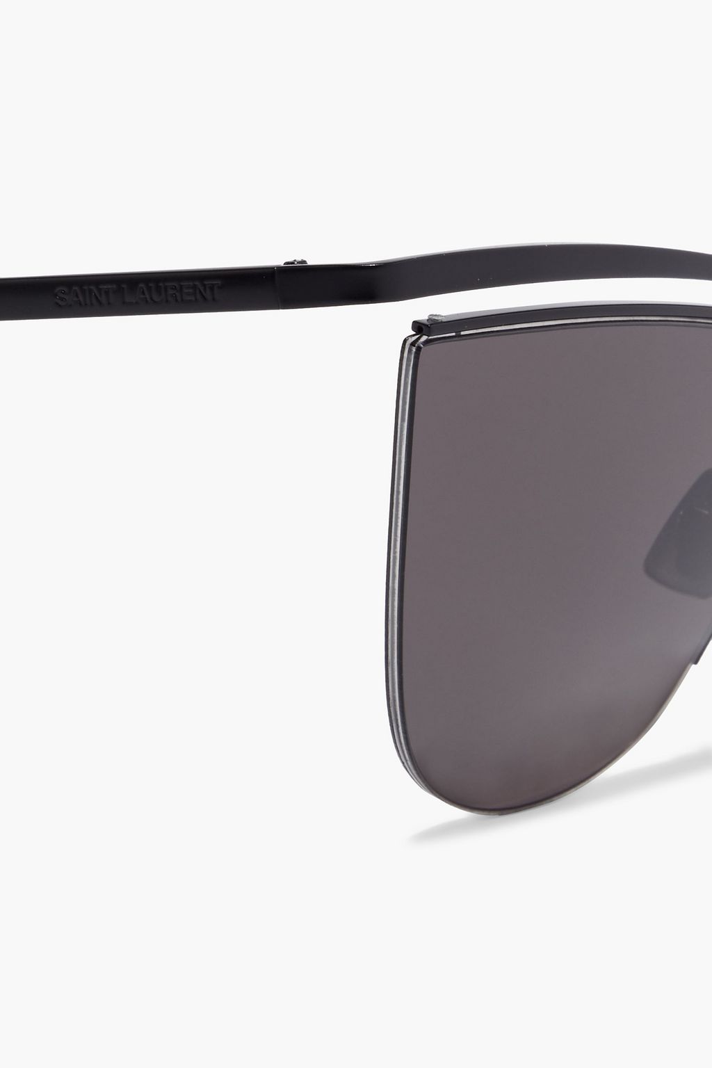 SAINT LAURENT Uku cat-eye gunmetal-tone sunglasses