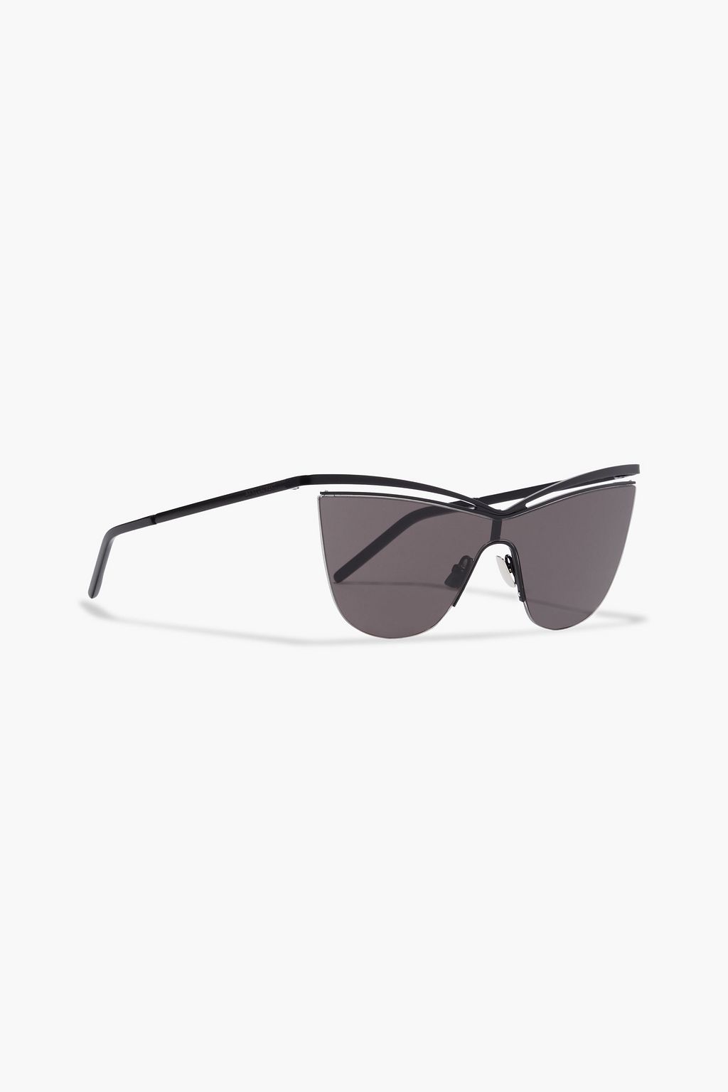 SAINT LAURENT Uku cat-eye gunmetal-tone sunglasses