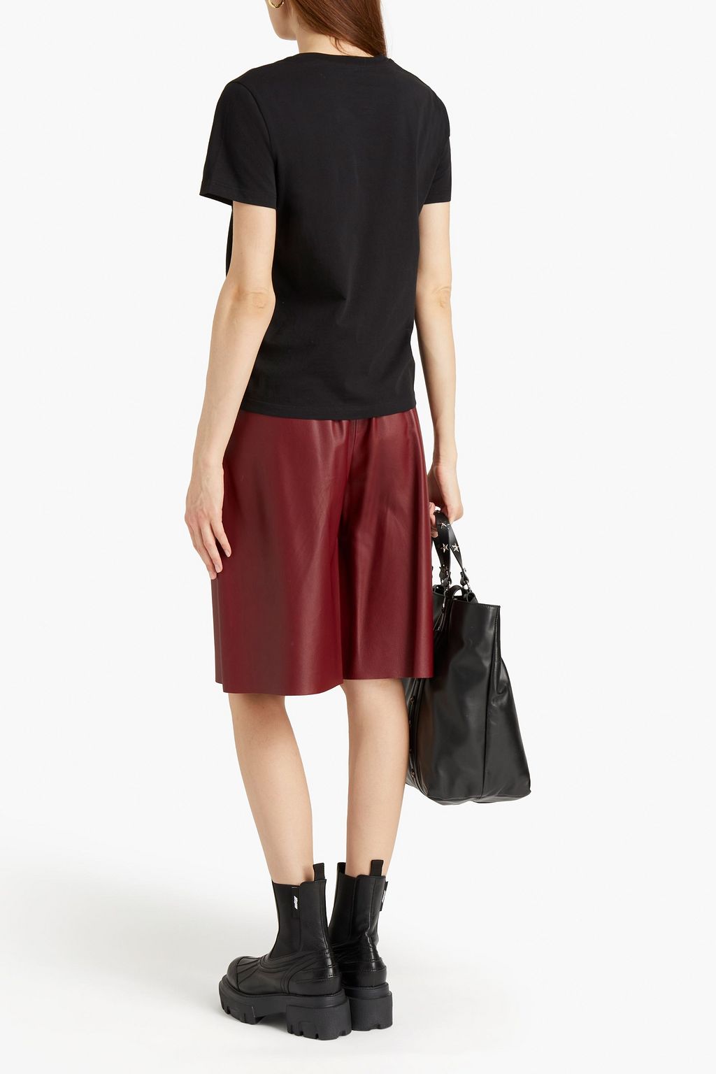 REDVALENTINO Printed cotton-jersey T-shirt