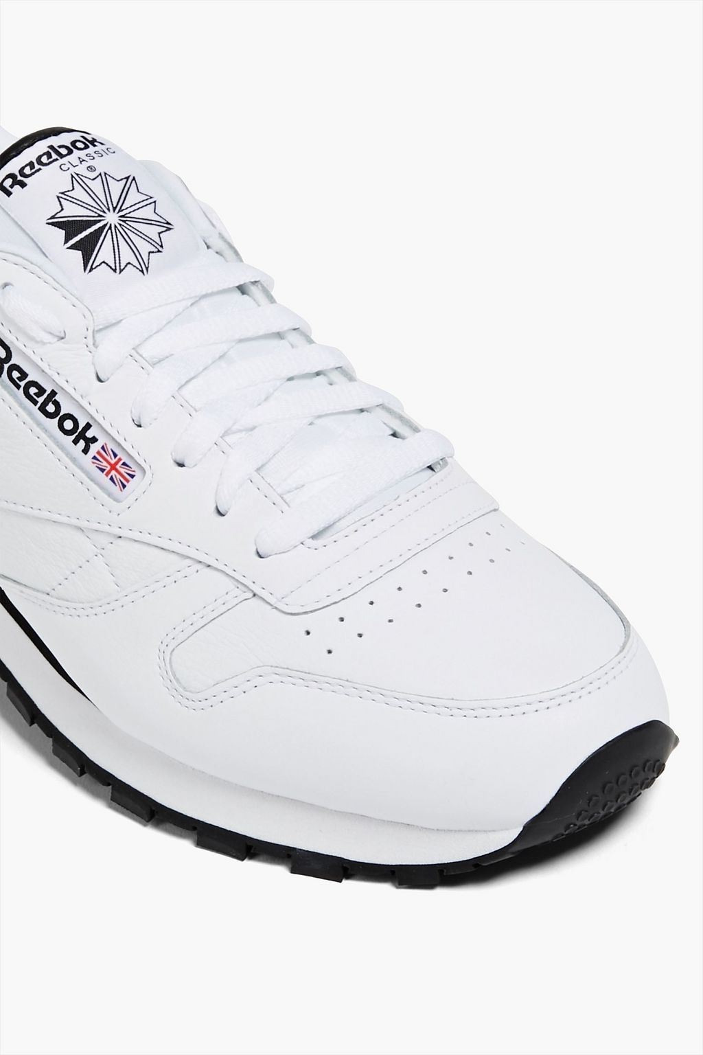 REEBOK Mesh and leather sneakers
