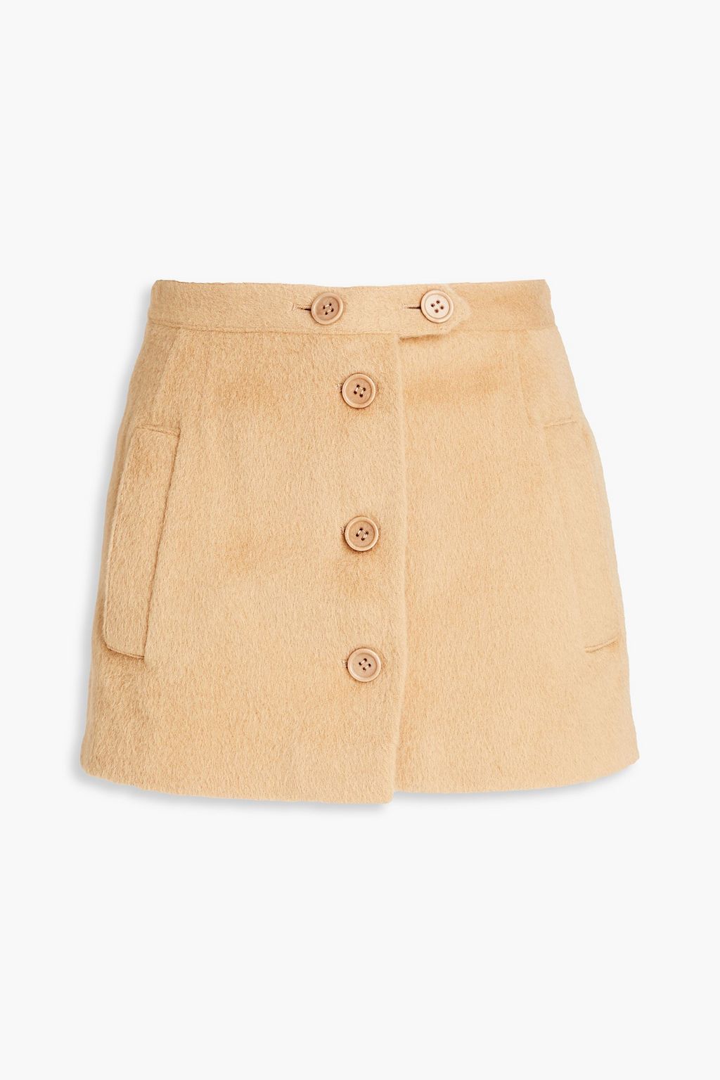 RED VALENTINO★素敵！Skirt-effect brushed-felt shorts REDVALENTINO Skirt-effect brushed-felt shorts | THE OUTNET