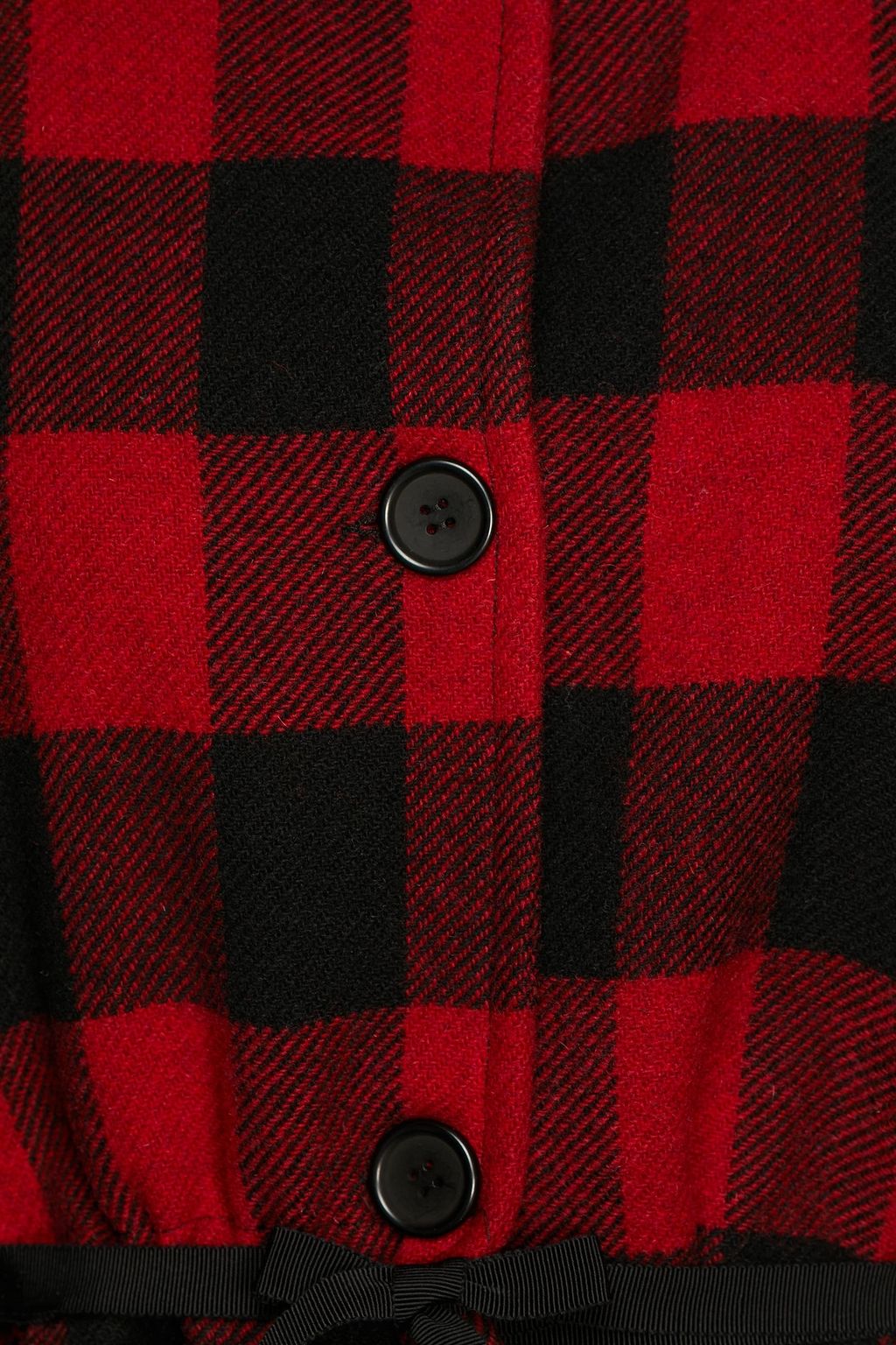 PREEN BY THORNTON BREGAZZI Checked llama-felt coat