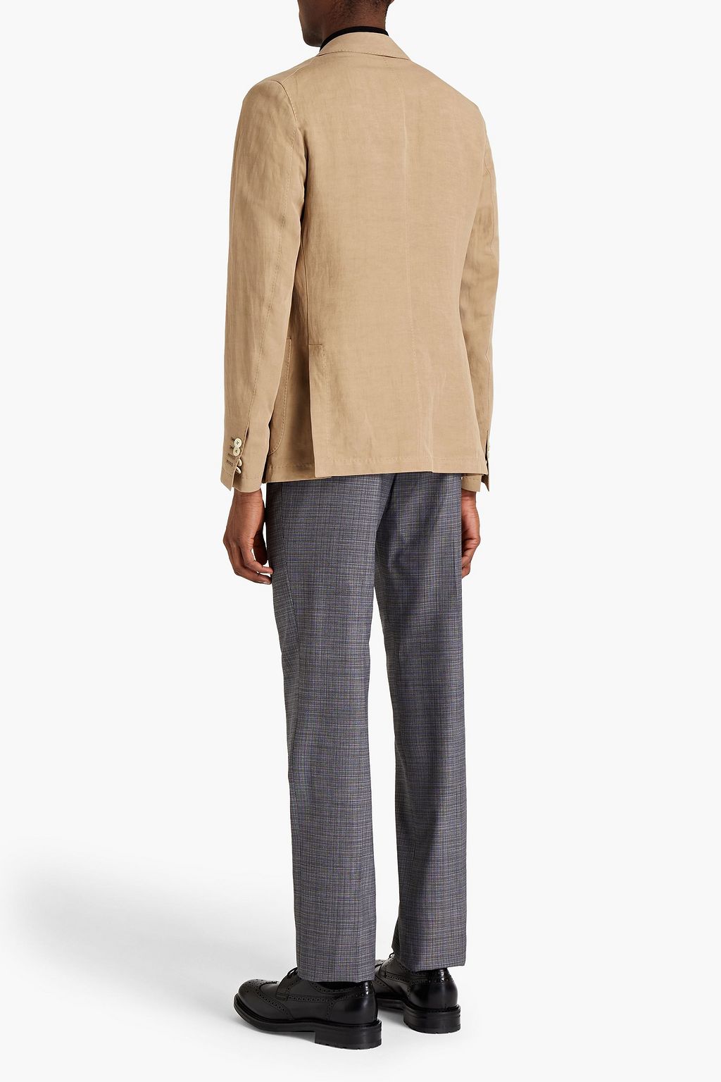 CORNELIANI Linen and silk-blend blazer