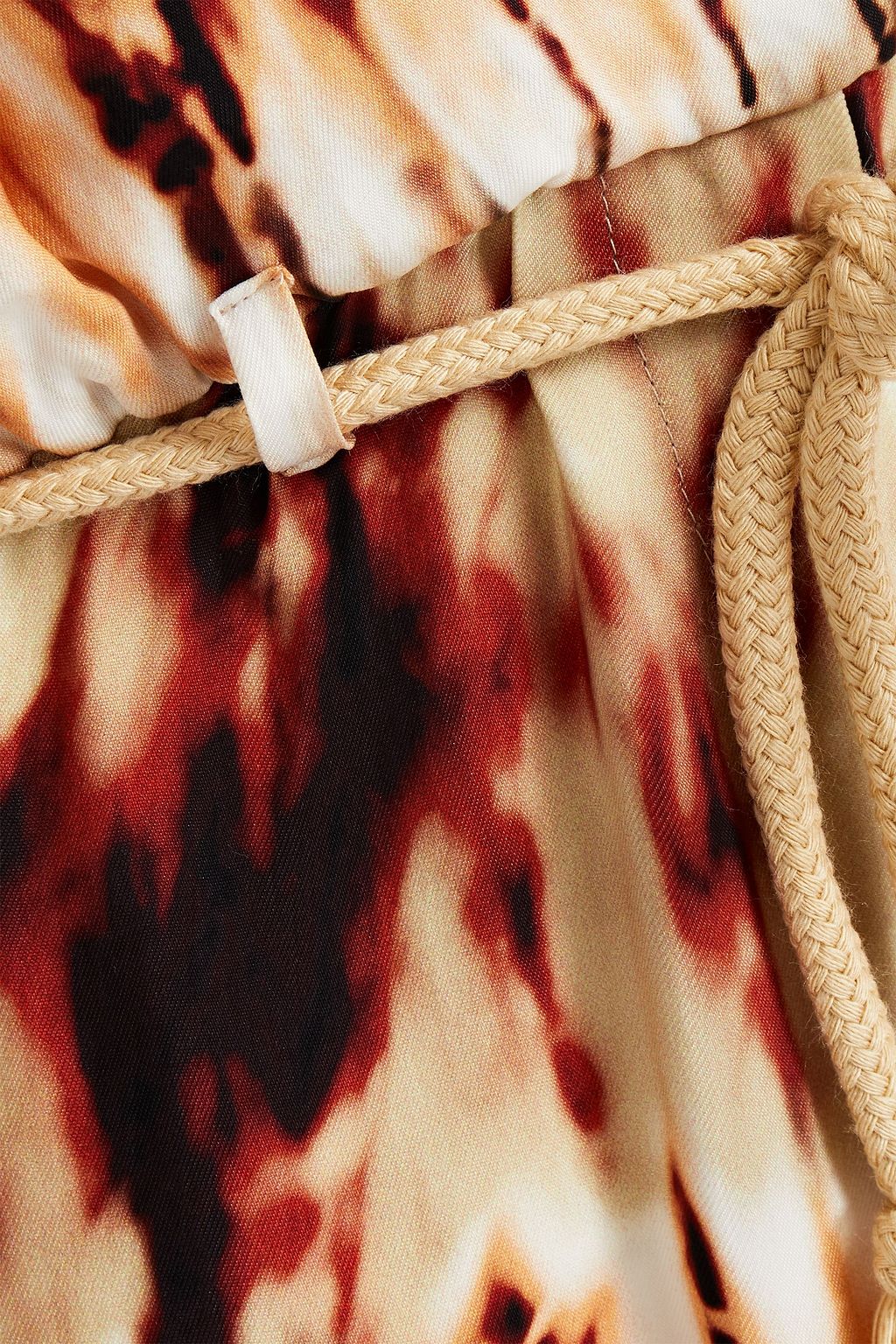 NANUSHKA Wrap-effect tie-dyed satin jumpsuit