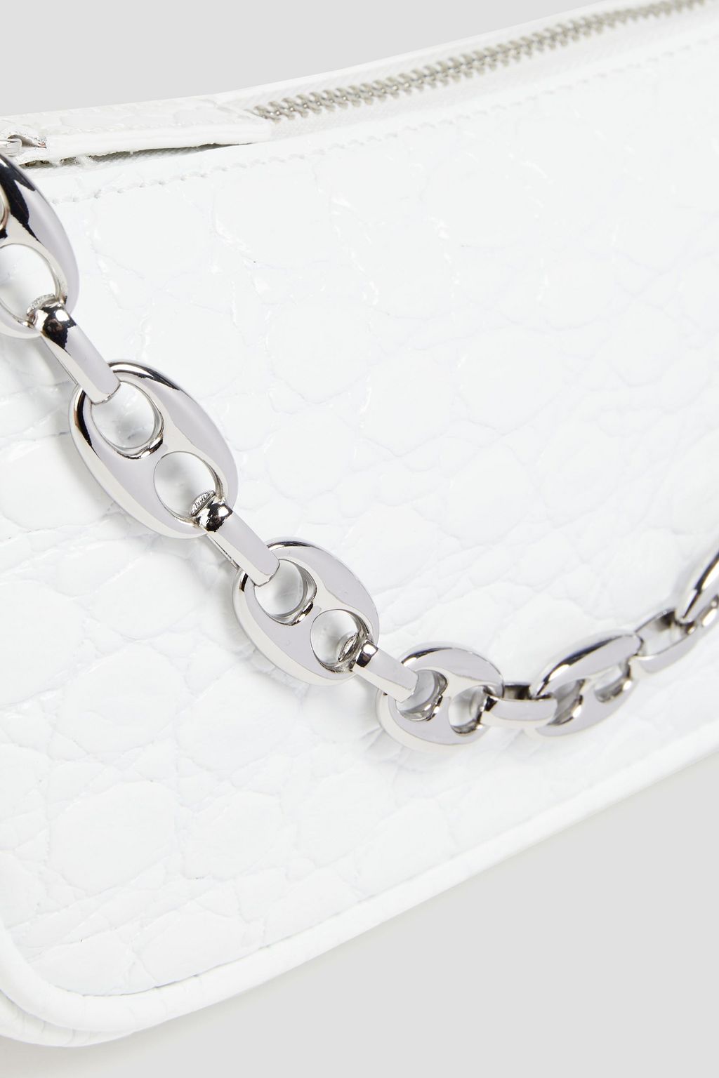 BY FAR Rachel mini croc-effect leather shoulder bag