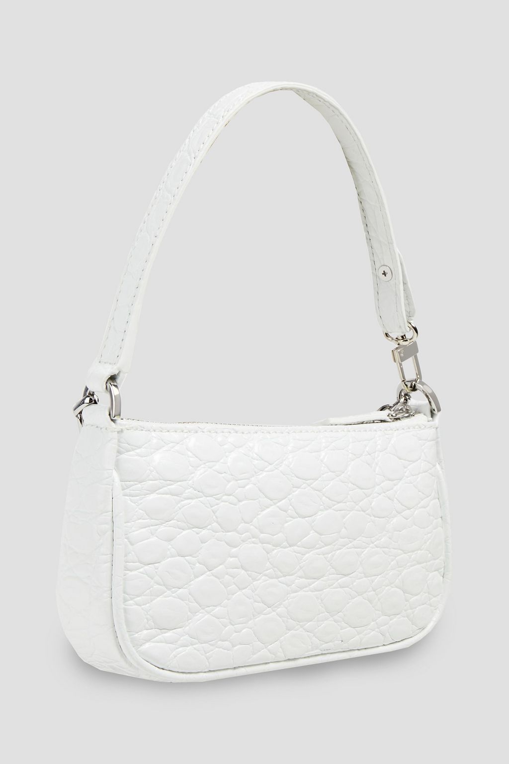BY FAR Rachel mini croc-effect leather shoulder bag