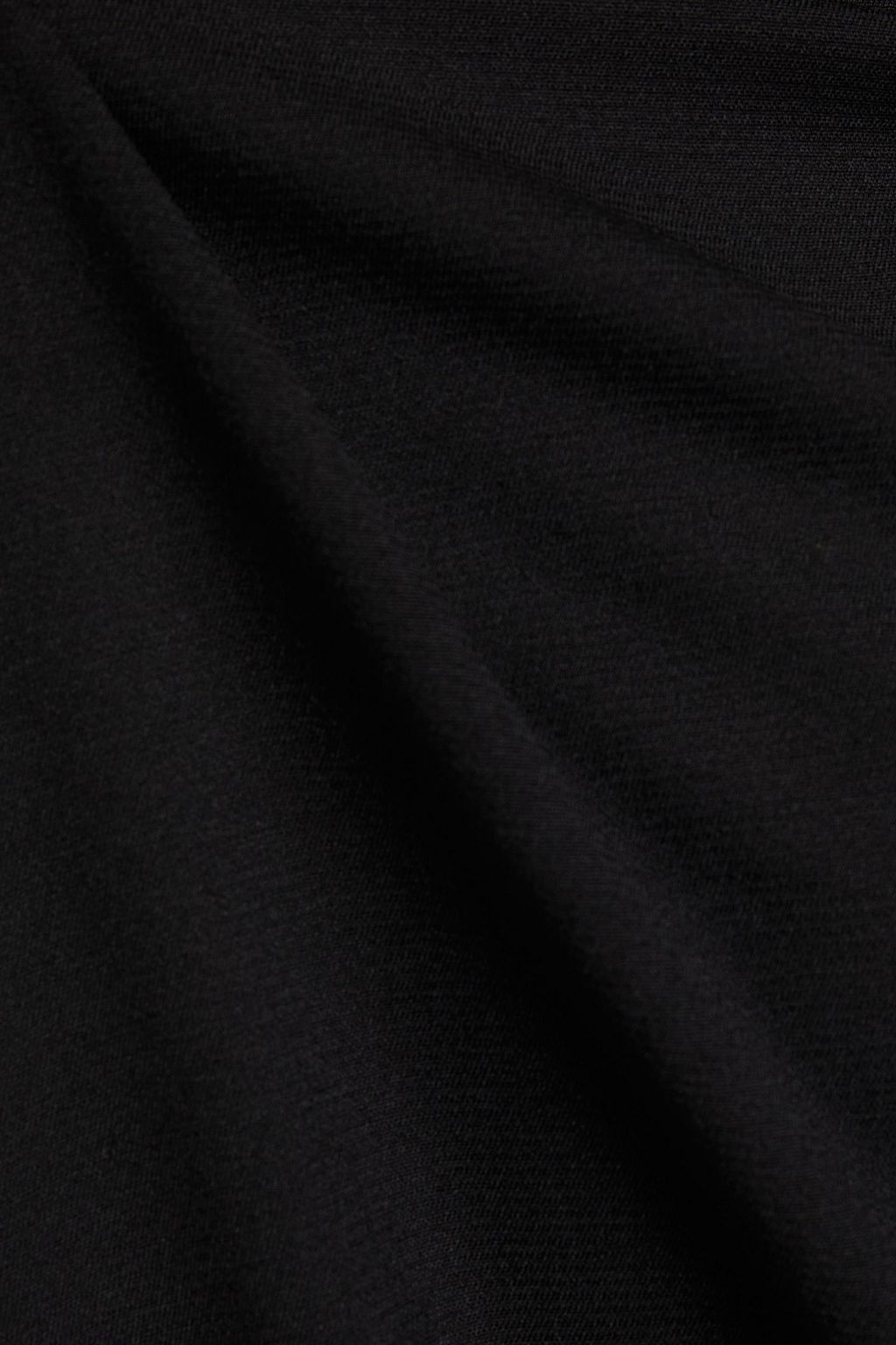 REDVALENTINO Point d'esprit-trimmed stretch-crepe mini dress