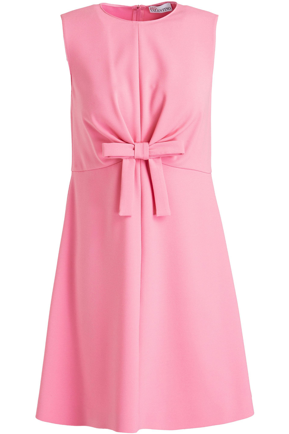 Redvalentino Woman Bow-embellished Crepe Mini Dress Pink Size 44