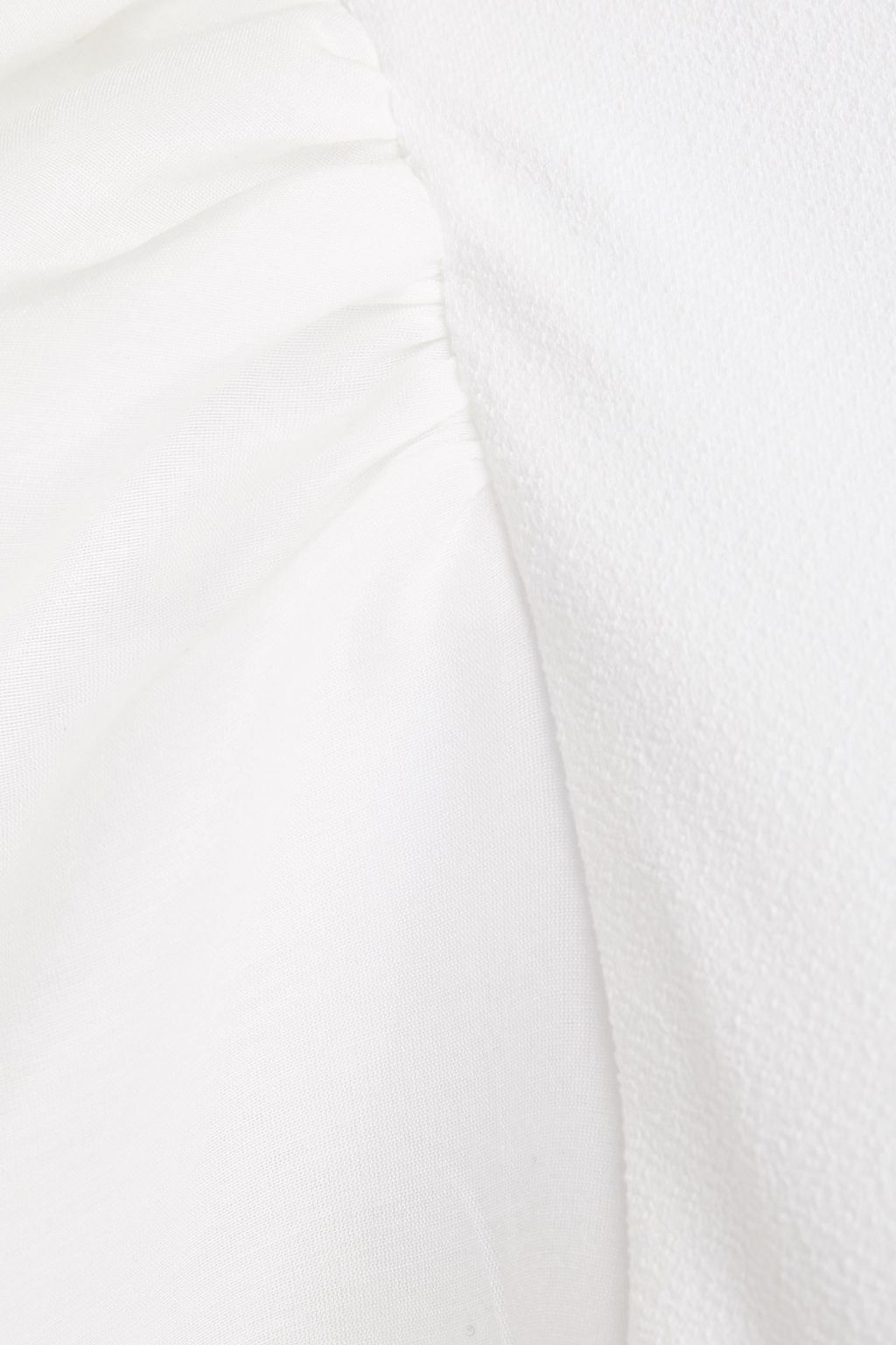 ALICE + OLIVIA Organza-paneled jersey top