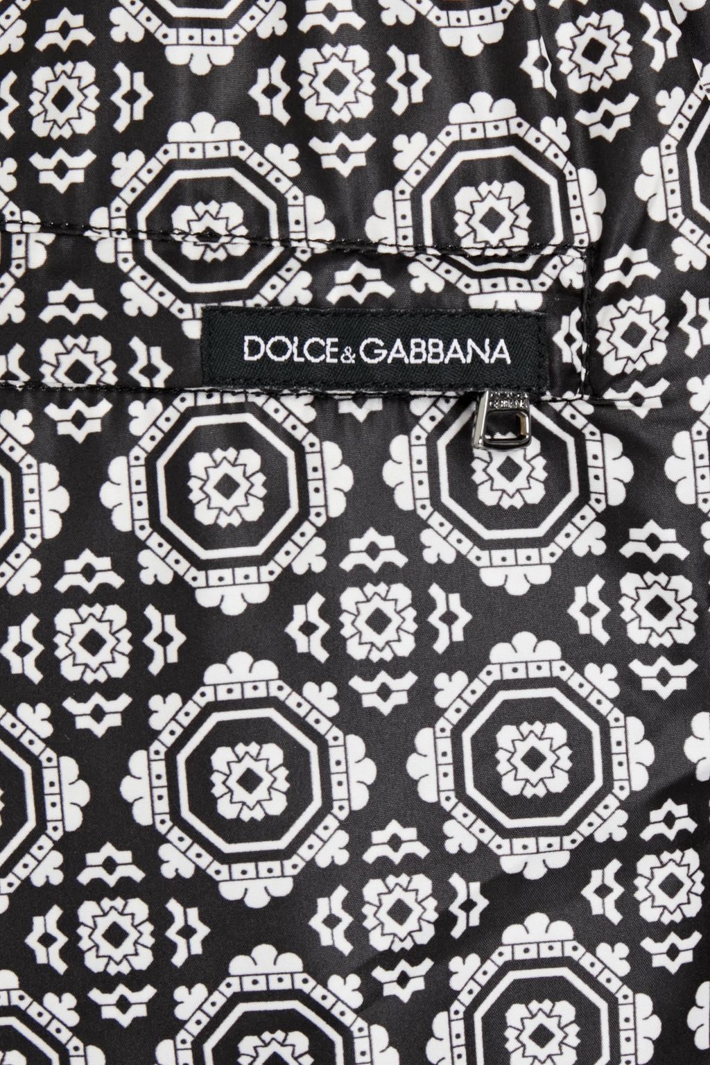 DOLCE&GABBANA BEACHWEAR Mid-length printed swim shorts