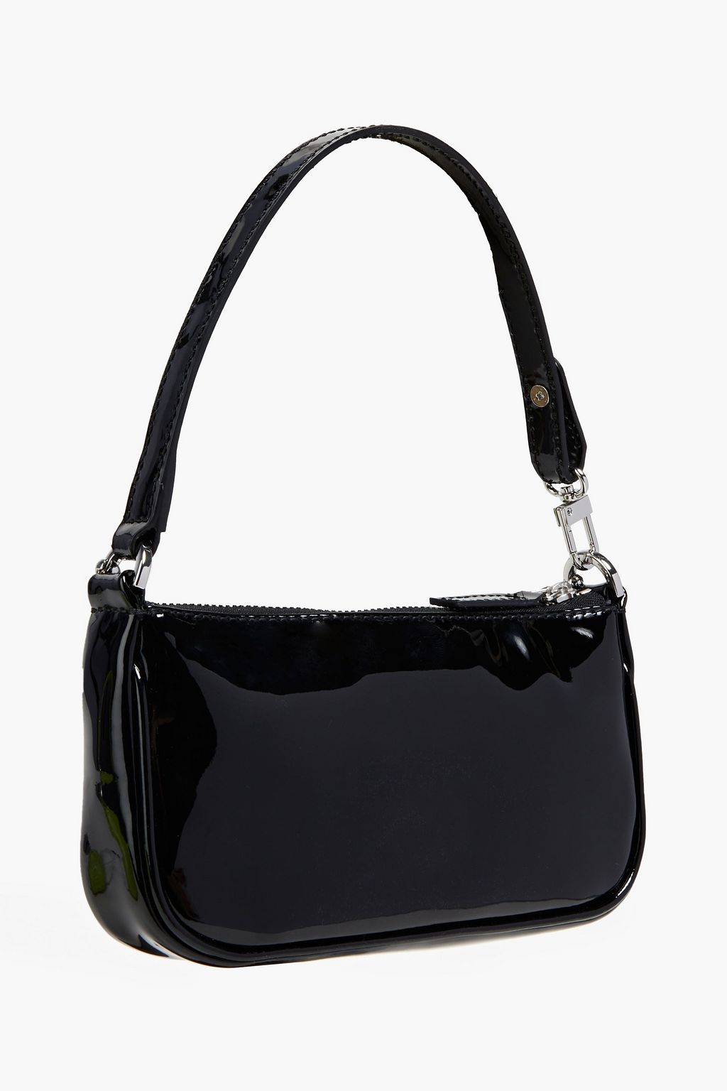 BY FAR Mini Rachel patent-leather shoulder bag