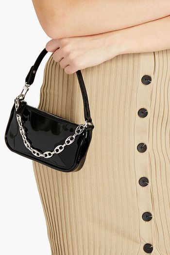 BY FAR Mini Rachel Shoulder Bag - Black