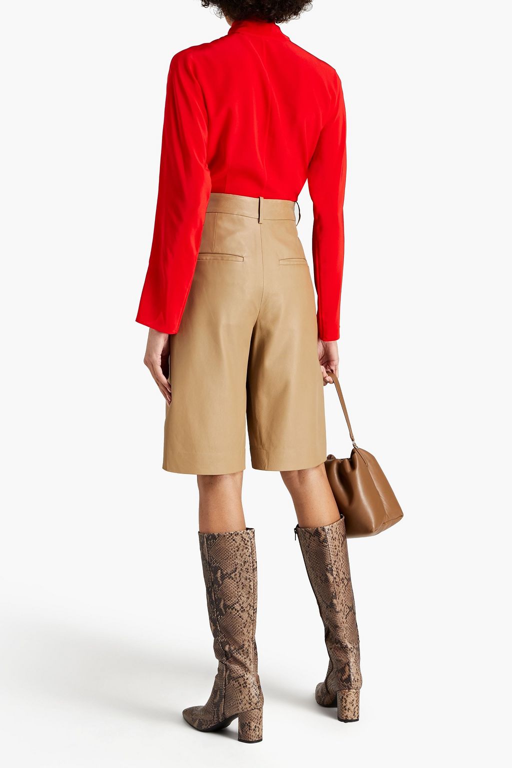 JOSEPH Pussy-bow silk crepe de chine blouse