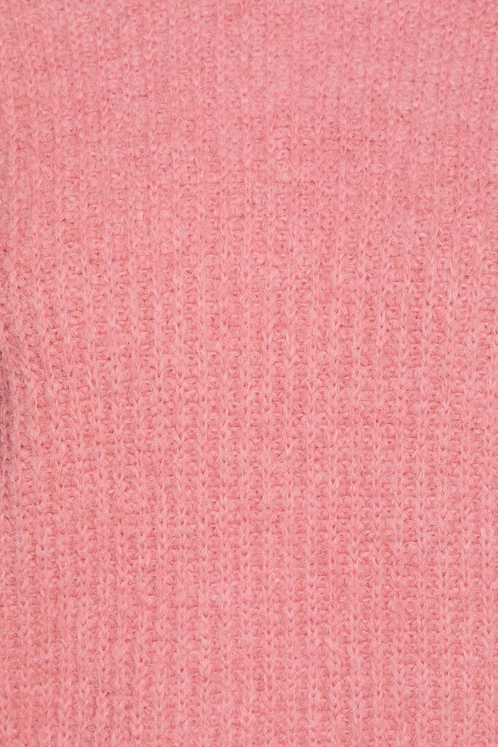 REDVALENTINO كنزة من نسيج محبوك بنمط مضلّع بتصميم مكشكش