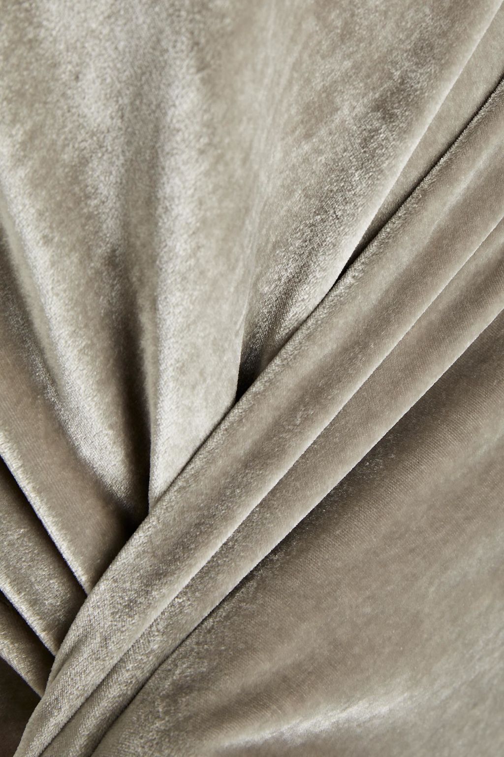 ALICE + OLIVIA Draped velvet mini dress