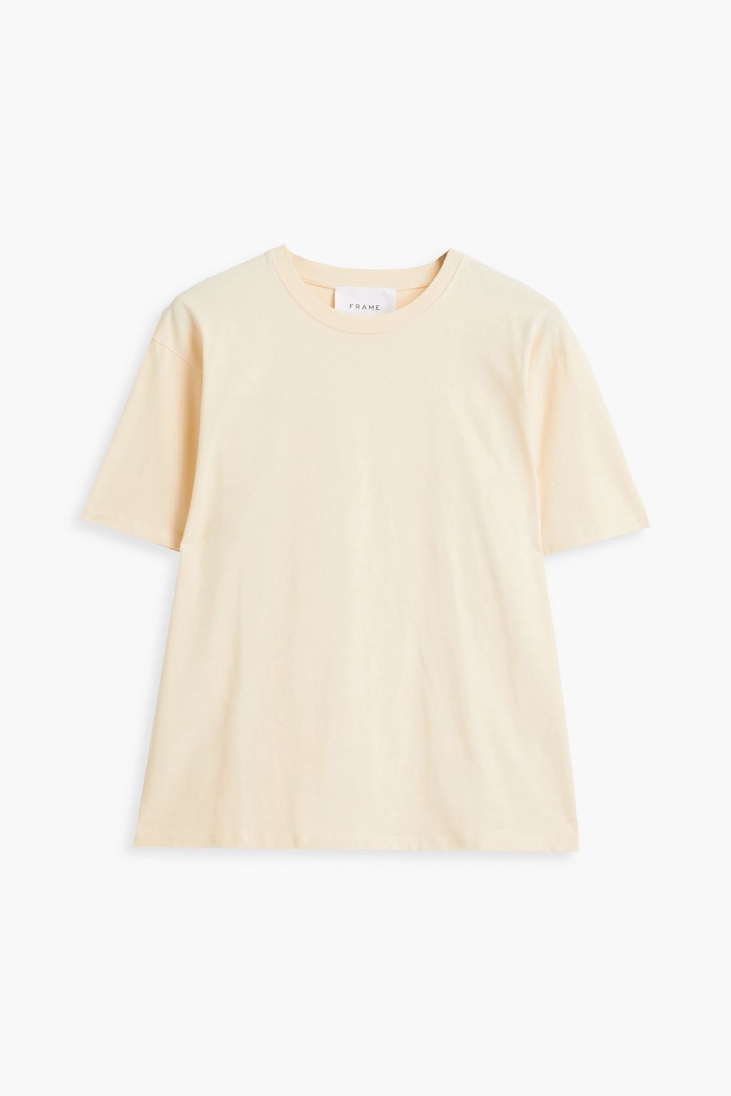 Cream Cotton-jersey T-shirt | Sale up 