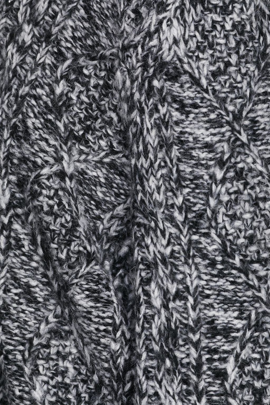 REDVALENTINO Mélange cable-knit cardigan