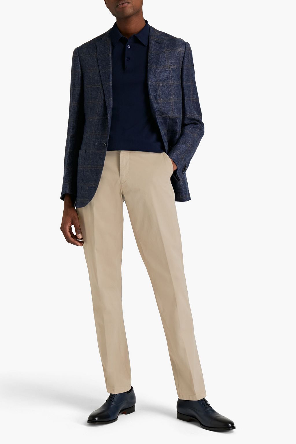 CORNELIANI ID Cotton-blend twill chinos
