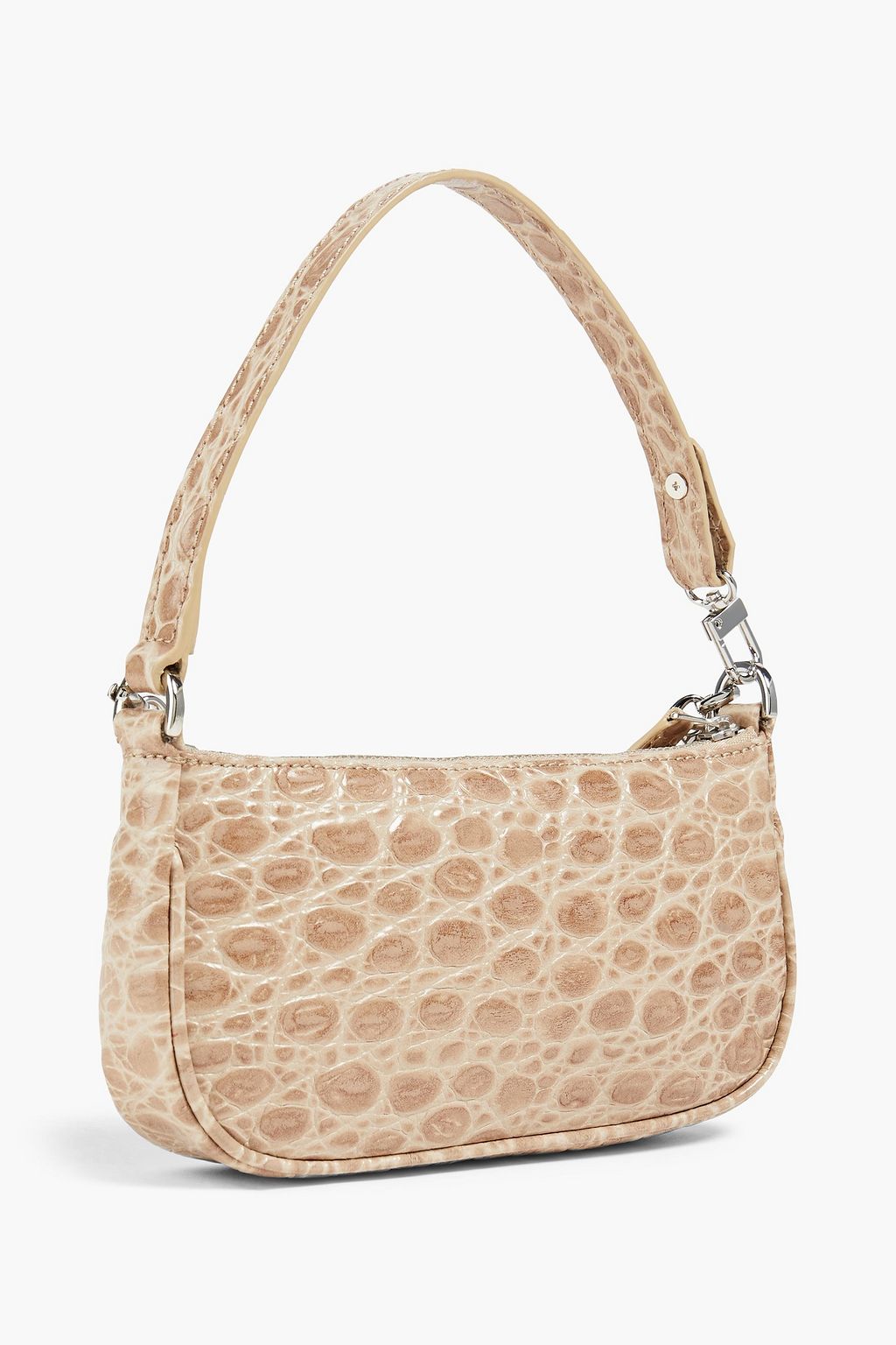 BY FAR Rachel mini croc-effect leather shoulder bag