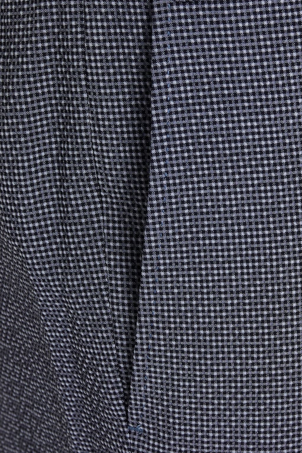 CORNELIANI Checked wool-blend seersucker pants