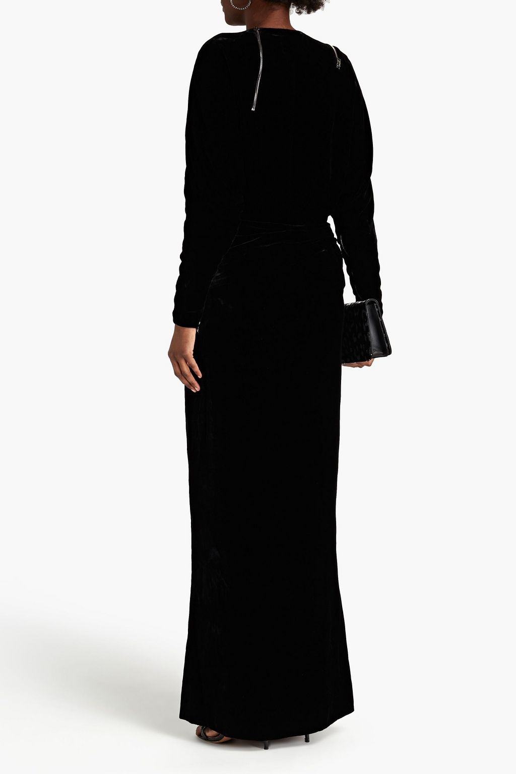 TOM FORD Knotted draped velvet gown