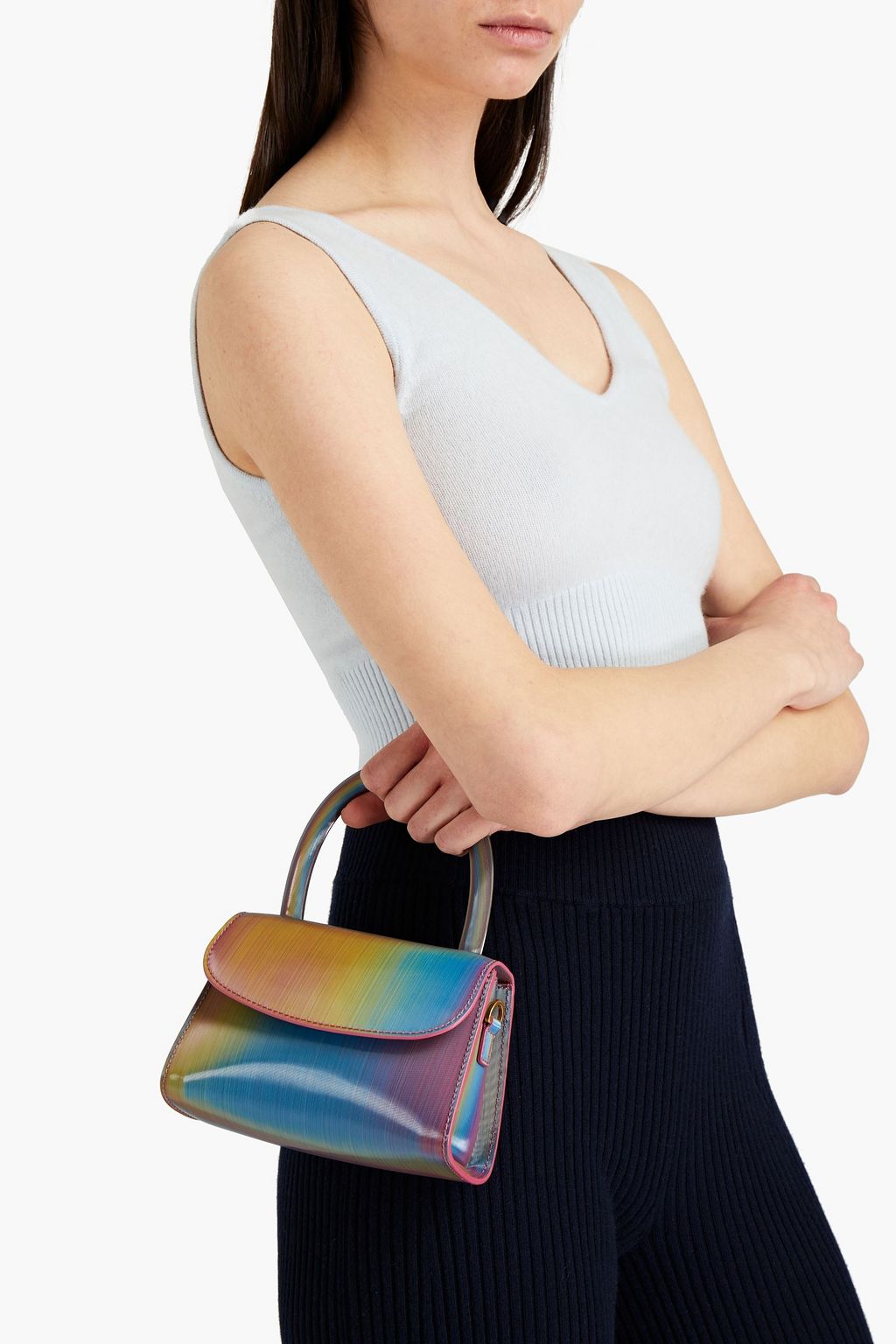 BY FAR Glittered leather tote